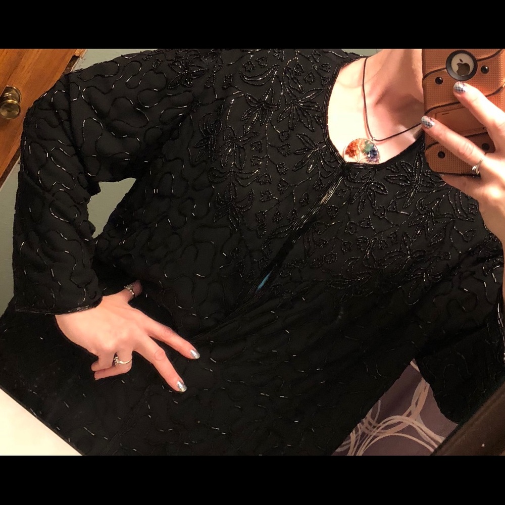 Beaded jacket.  Plus Sized.  Amazingly beautiful